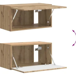 vidaXL Muebles Tv-Conjunto de mueble de TV 4 pcs Gris Concreto