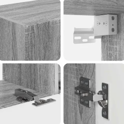 vidaXL Muebles Tv-Conjunto de mueble de TV 4 pcs Madera de ingeniería
