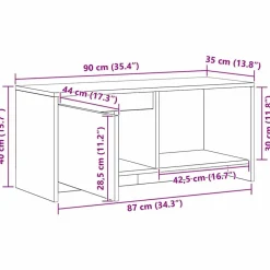 vidaXL Conjunto de mueble de TV 90 x 35 x 40 cm Madera vieja Best