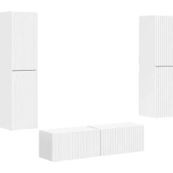 vidaXL Muebles Tv-Conjunto de mueble de TV 6 pcs Madera de ingeniería