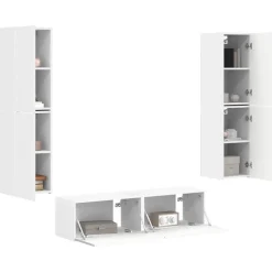 vidaXL Muebles Tv-Conjunto de mueble de TV 6 pcs Madera de ingeniería