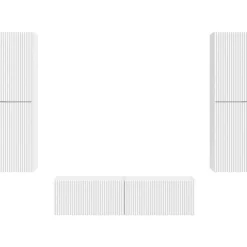 vidaXL Muebles Tv-Conjunto de mueble de TV 6 pcs Madera de ingeniería
