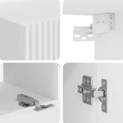 vidaXL Muebles Tv-Conjunto de mueble de TV 6 pcs Madera de ingeniería