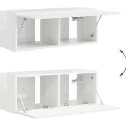 vidaXL Muebles Tv-Conjunto de mueble de TV 4 pcs Madera de ingeniería