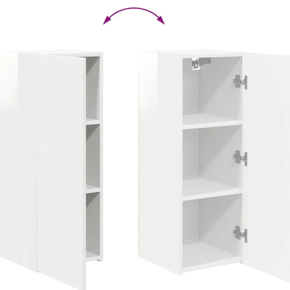vidaXL Muebles Tv-Conjunto de mueble de TV 4 pcs Madera de ingeniería