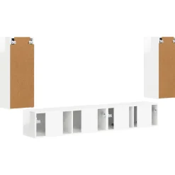 vidaXL Muebles Tv-Conjunto de mueble de TV 4 pcs Madera de ingeniería