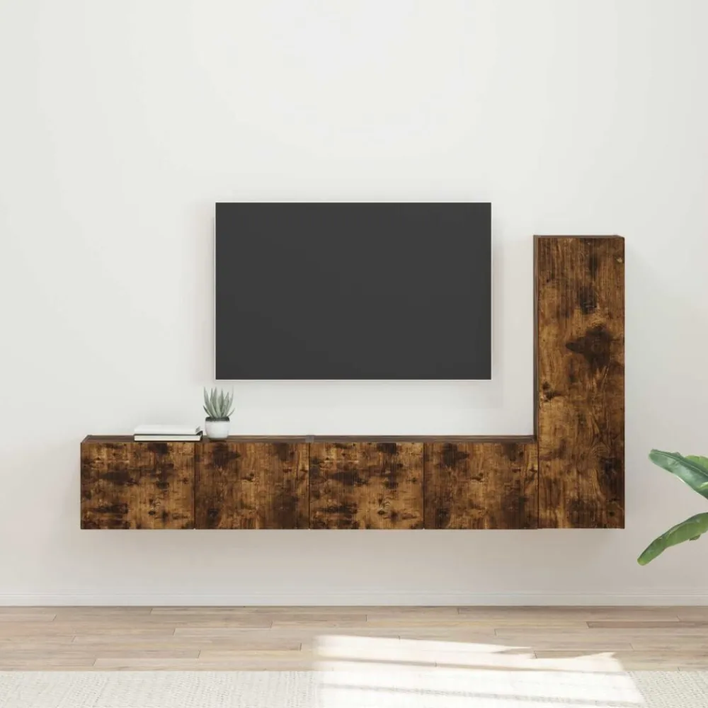 vidaXL Muebles Tv-Conjunto de mueble de TV 3 pcs