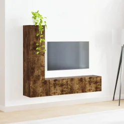 vidaXL Muebles Tv-Conjunto de mueble de TV 3 pcs