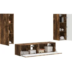 vidaXL Muebles Tv-Conjunto de mueble de TV 2 pcs