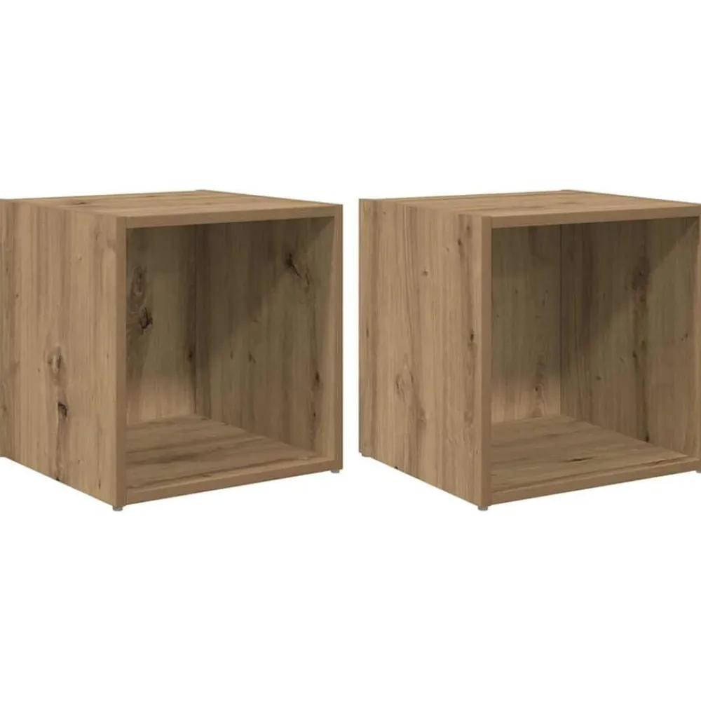 vidaXL Conjunto de mueble de TV 2 pcs Roble artesanal Roble artisan Best