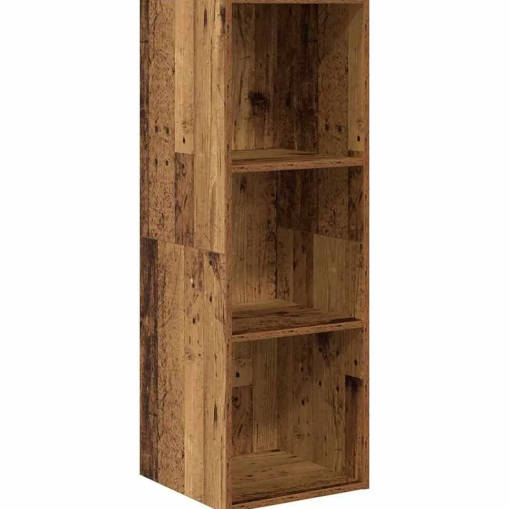 vidaXL Conjunto de mueble de TV 37 x 37 x 107 cm Madera vieja Discount