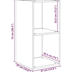 vidaXL Conjunto de mueble de TV 37 x 37 x 107 cm Madera vieja Discount