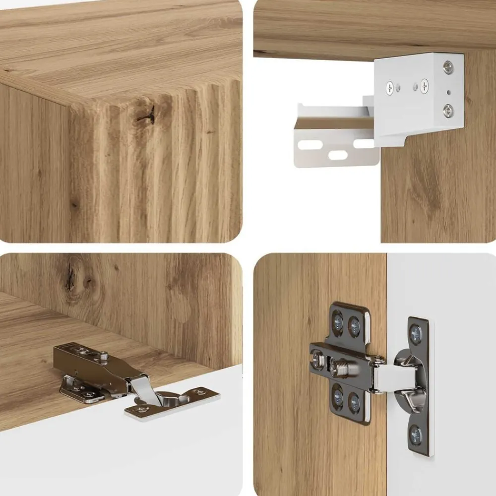 vidaXL Conjunto de mueble de TV 4 pcs Roble artesanal Roble artisan Best