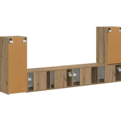 vidaXL Conjunto de mueble de TV 4 pcs Roble artesanal Roble artisan Best