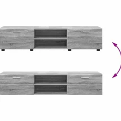 vidaXL Conjunto de mueble de TV con cajón FLORIN Gris sonoma Online