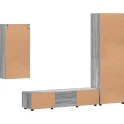 vidaXL Conjunto de mueble de TV con cajón FLORIN Gris sonoma Online