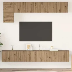 vidaXL Conjunto de mueble de TV 5 pcs Roble artesanal Roble artisan