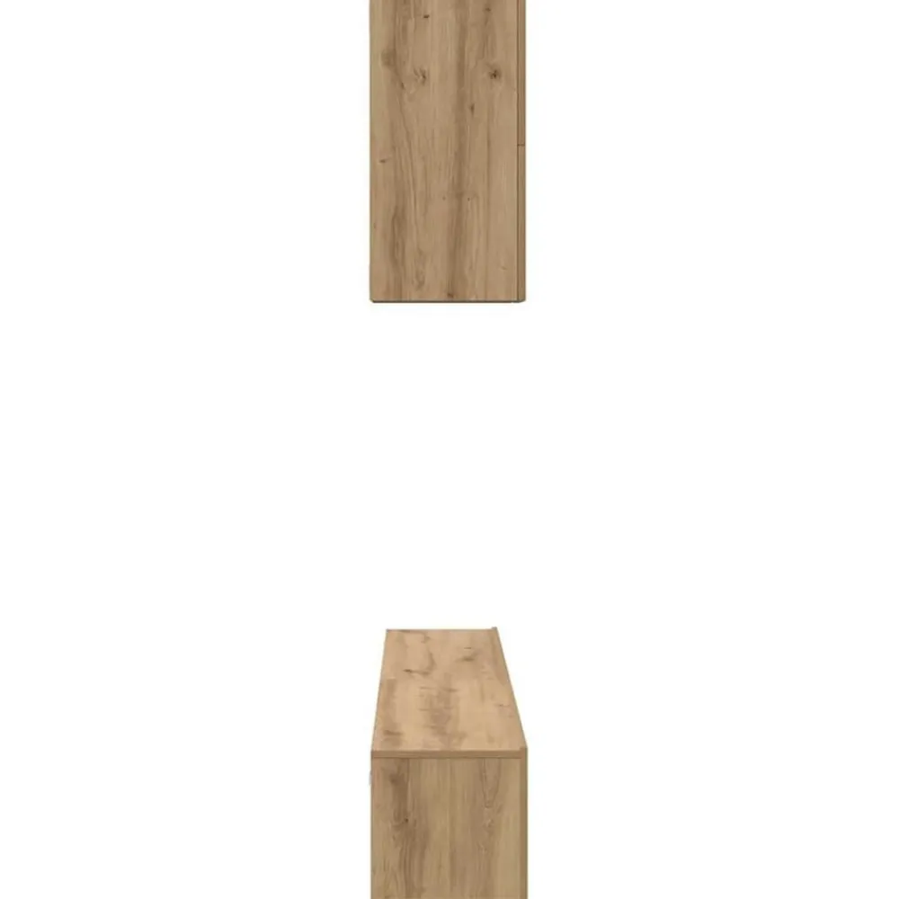 vidaXL Conjunto de mueble de TV 5 pcs Roble artesanal Roble artisan