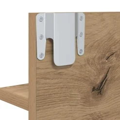 vidaXL Bancos-Conjunto de muebles de recibidor 4 pcs Roble Artesanal