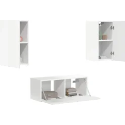 vidaXL Muebles Tv-Conjunto de mueble de TV 6 pcs Madera de ingeniería