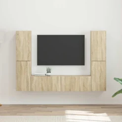 vidaXL Conjunto de mueble de TV 6 pcs Roble Sonoma Best
