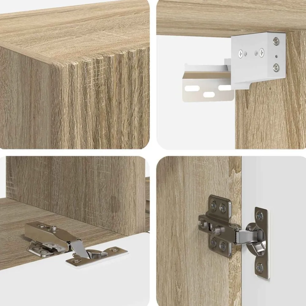 vidaXL Conjunto de mueble de TV 6 pcs Roble Sonoma Best