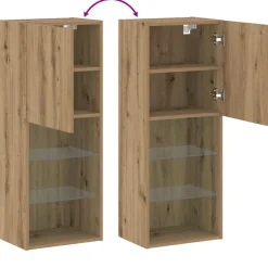 vidaXL Conjunto de mueble de TV Roble artesanal 40,5 x 30 x 102 cm Roble artisan