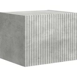 vidaXL Muebles Tv-Conjunto de mueble para TV de pared 6 pcs Gris Concreto