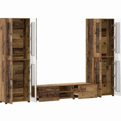 vidaXL Conjunto de mueble de TV con cajón FLORIN Madera vieja Madera envejecida Best