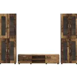 vidaXL Conjunto de mueble de TV con cajón FLORIN Madera vieja Madera envejecida Best