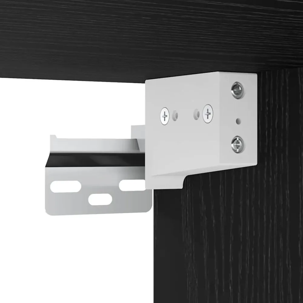 vidaXL Conjunto de mueble de TV 8 pcs Madera de ingeniería Roble negro Sale