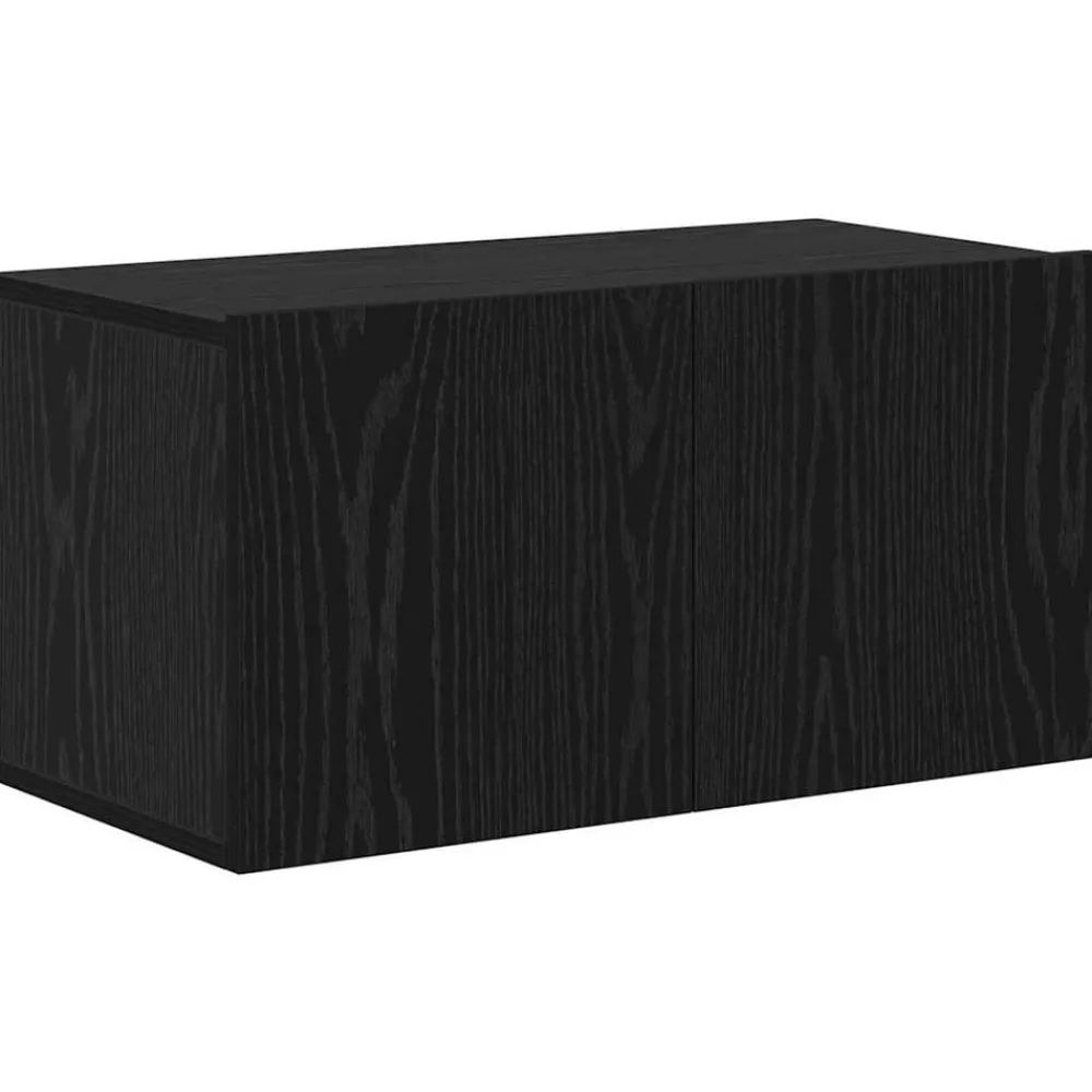 vidaXL Conjunto de mueble de TV 8 pcs Madera de ingeniería Roble negro Sale