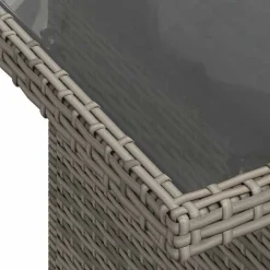 vidaXL Muebles De Jardín-Conjunto de sofá de jardín con cojín 5 pcs Poliratán