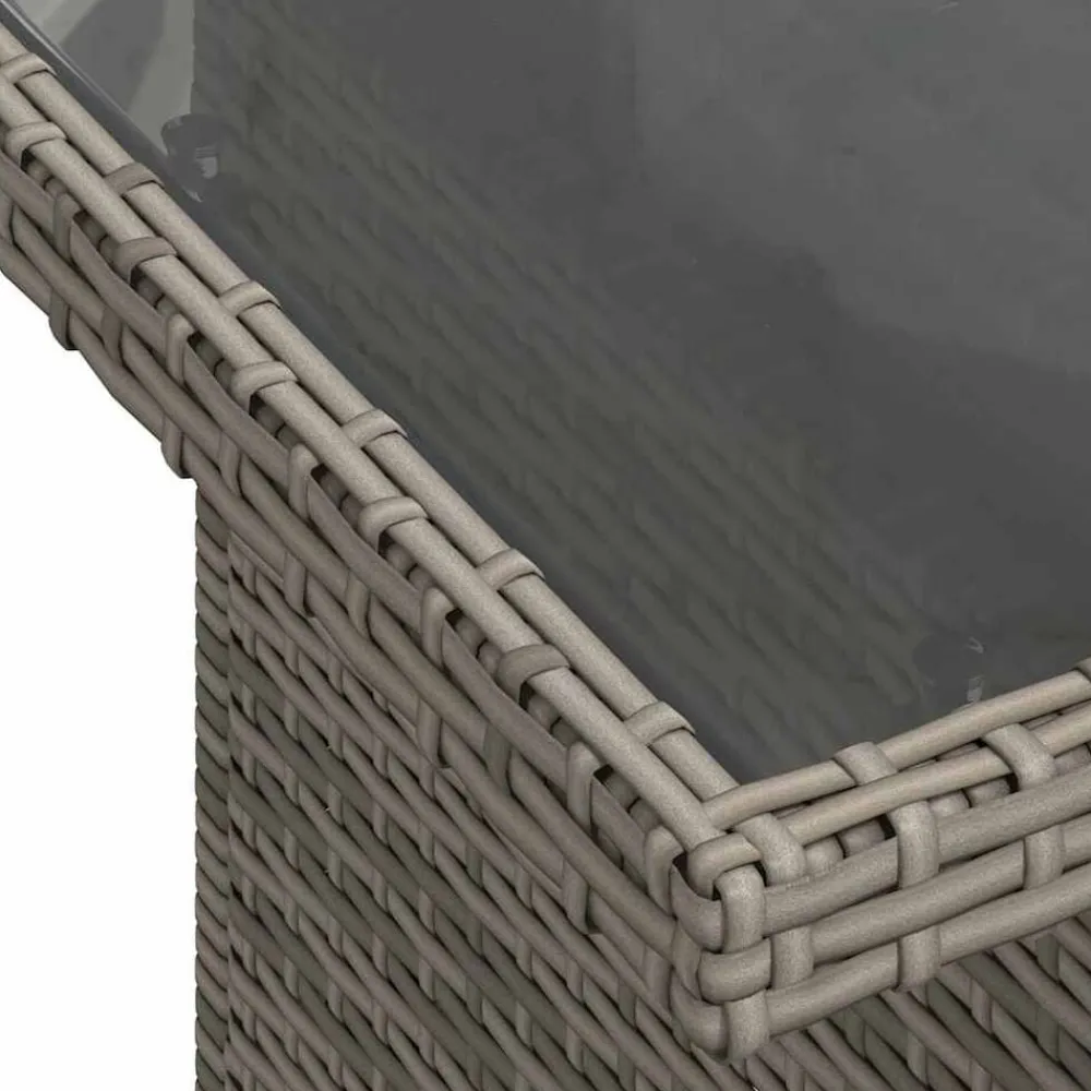 vidaXL Muebles De Jardín-Conjunto de sofá de jardín con cojín 5 pcs Poliratán
