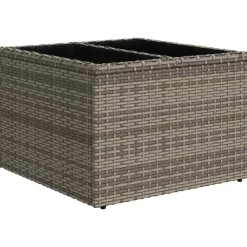 vidaXL Conjunto de sofá de jardín 8 pcs Claro ratán sintético Gris Clearance