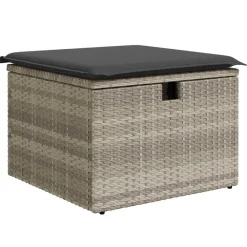 vidaXL Muebles De Jardín-Conjunto de sofá de jardín con cojín 6 pcs Poliratán