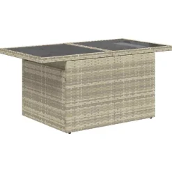 vidaXL Conjunto de sofá de jardín 10 pcs Poliratán Gris claro Online