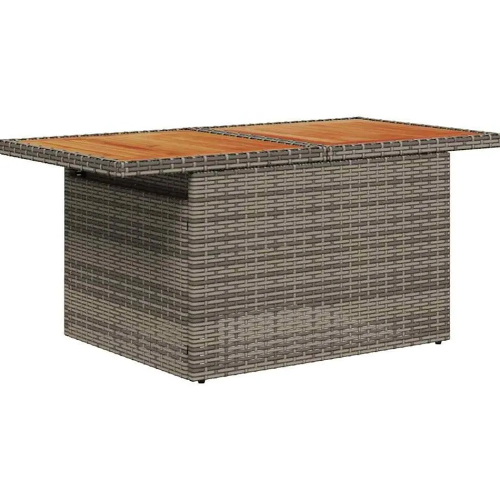 vidaXL Conjunto de sofá de jardín 6 pcs Poliratán Gris Sale