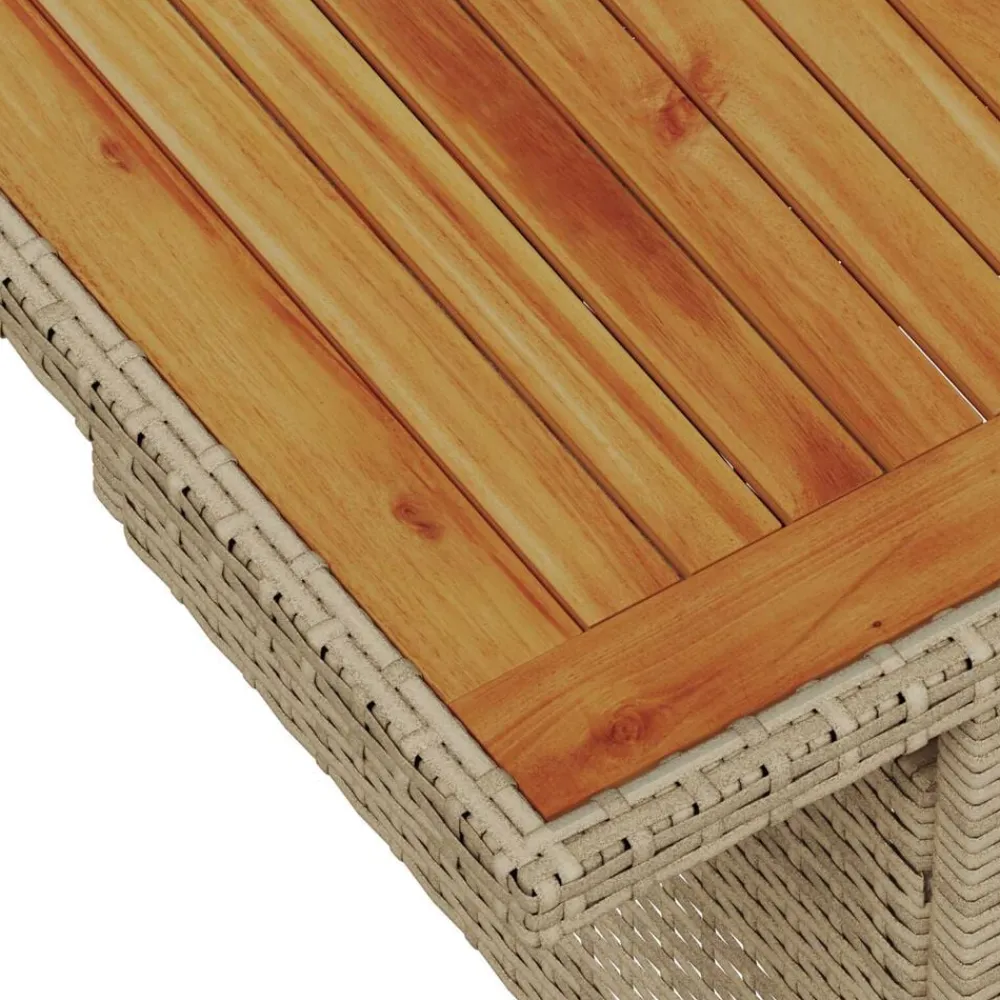 vidaXL Muebles De Jardín-Conjunto de sofá de jardín 10 pcs Beige Poliratán