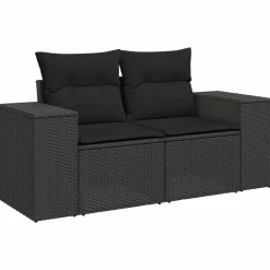 vidaXL Muebles De Jardín-Conjunto de sofá de jardín 8 pcs ratán sintético