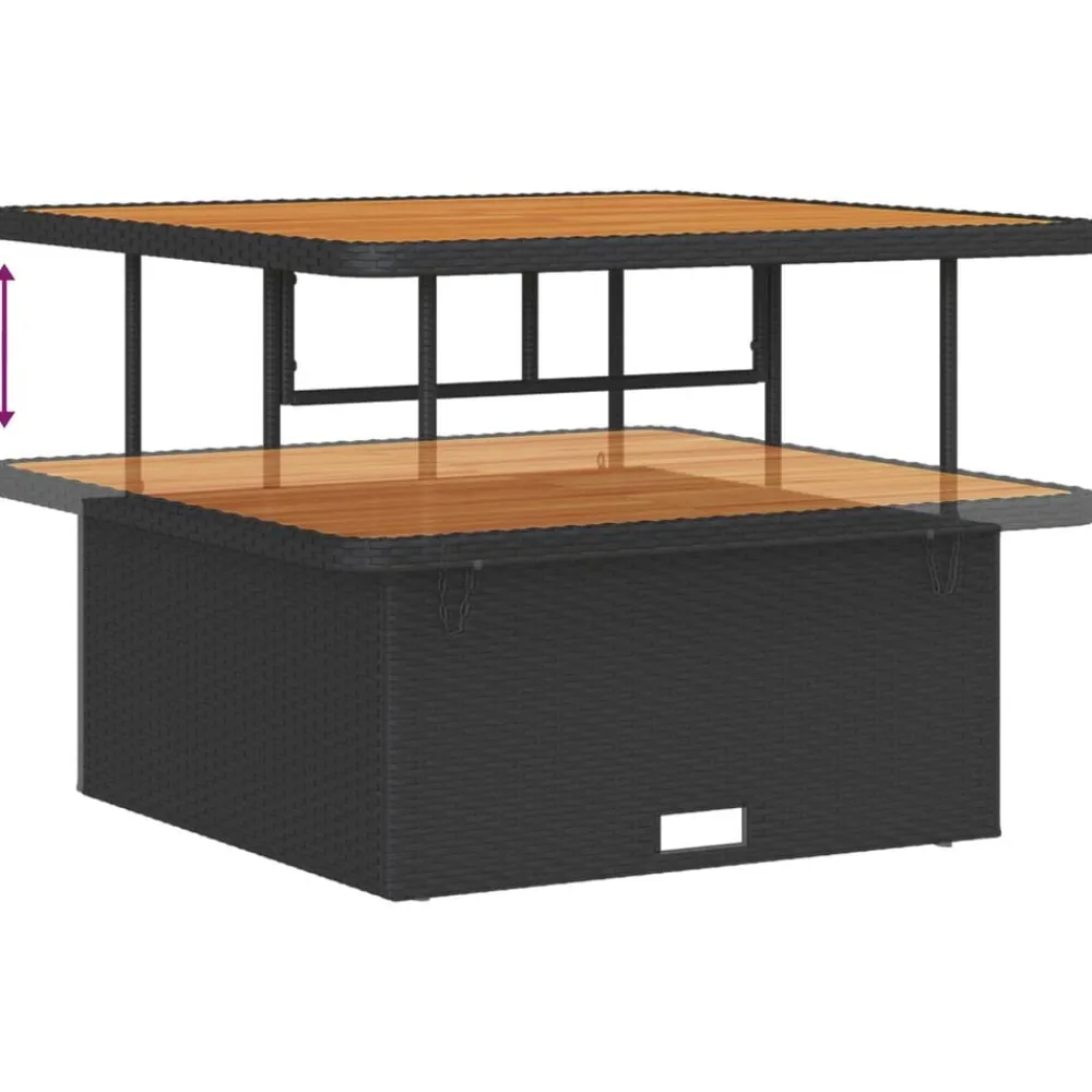 vidaXL Muebles De Jardín-Conjunto de sofá de jardín 8 pcs ratán sintético
