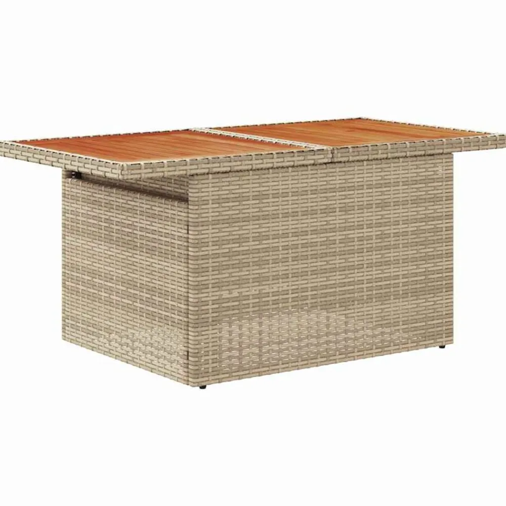 vidaXL Muebles De Jardín-Conjunto de sofá de jardín 6 pcs Beige Poliratán
