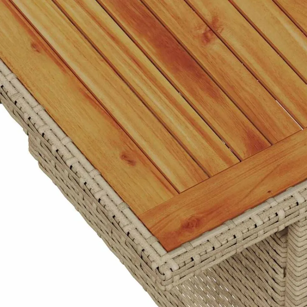 vidaXL Muebles De Jardín-Conjunto de sofá de jardín 6 pcs Beige Poliratán