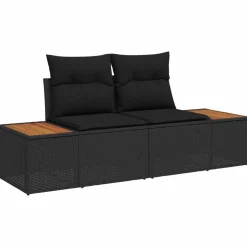 vidaXL Muebles De Jardín-Conjunto de sofá de jardín 8 pcs Poliratán