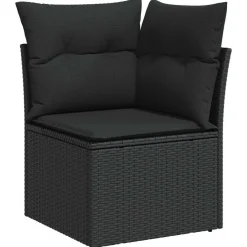 vidaXL Muebles De Jardín-Conjunto de sofá de jardín 8 pcs Poliratán