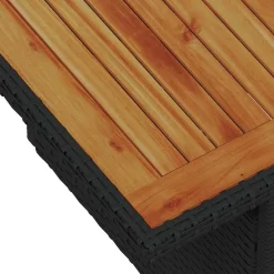 vidaXL Muebles De Jardín-Conjunto de sofá de jardín 11 pcs Negro Poliratán