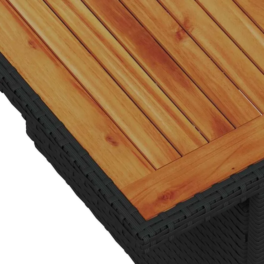 vidaXL Muebles De Jardín-Conjunto de sofá de jardín 11 pcs Negro Poliratán