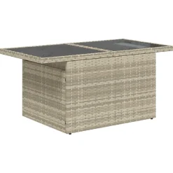 vidaXL Muebles De Jardín-Conjunto de sofá de jardín con cojín 8 pcs Poliratán