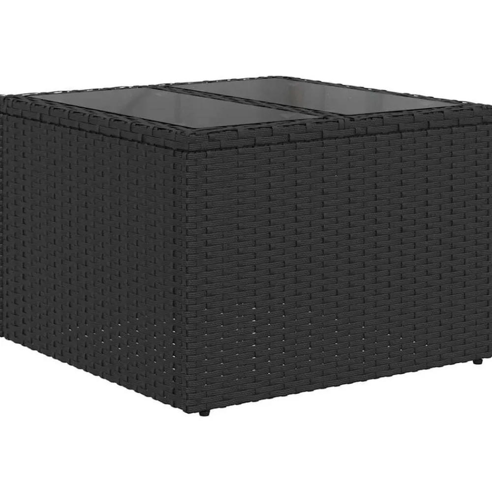 vidaXL Muebles De Jardín-Conjunto de sofá de jardín con cojín 6 pcs Poliratán