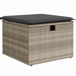 vidaXL Muebles De Jardín-Conjunto de sofá de jardín 7 pcs ratán sintético